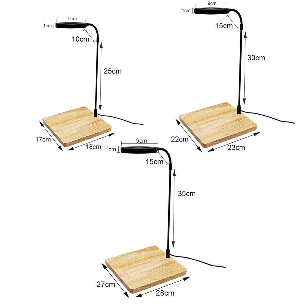 QWLWBU LED light on a height-adjustable bracket for easy tank maintenance.