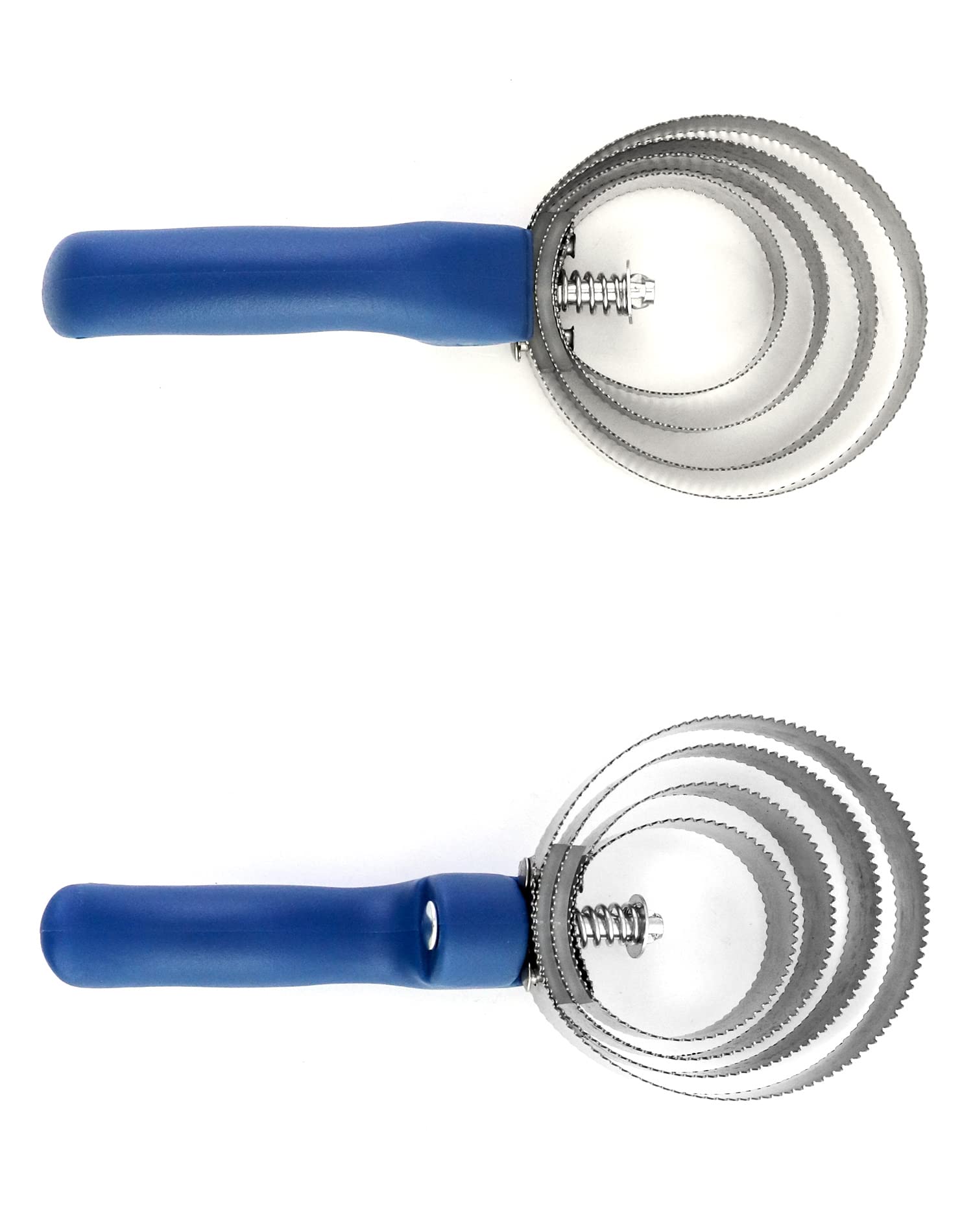 QWORK curry comb blue pack of two in packaging for value and convenience