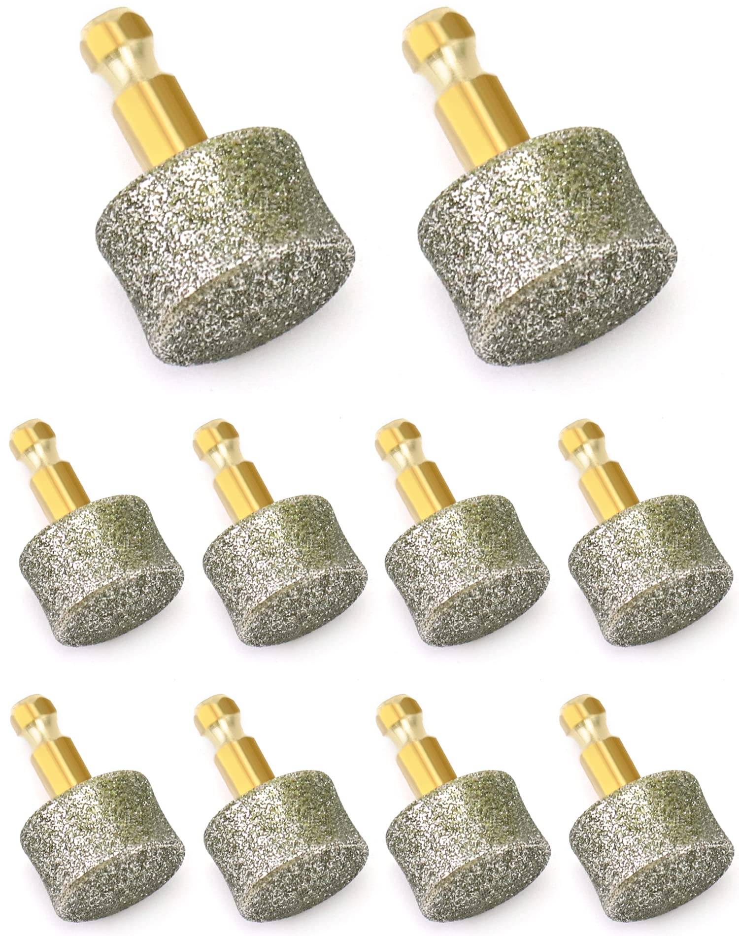 QWORK upgraded diamond head close-up highlighting sharper grinding for consistent smoothing