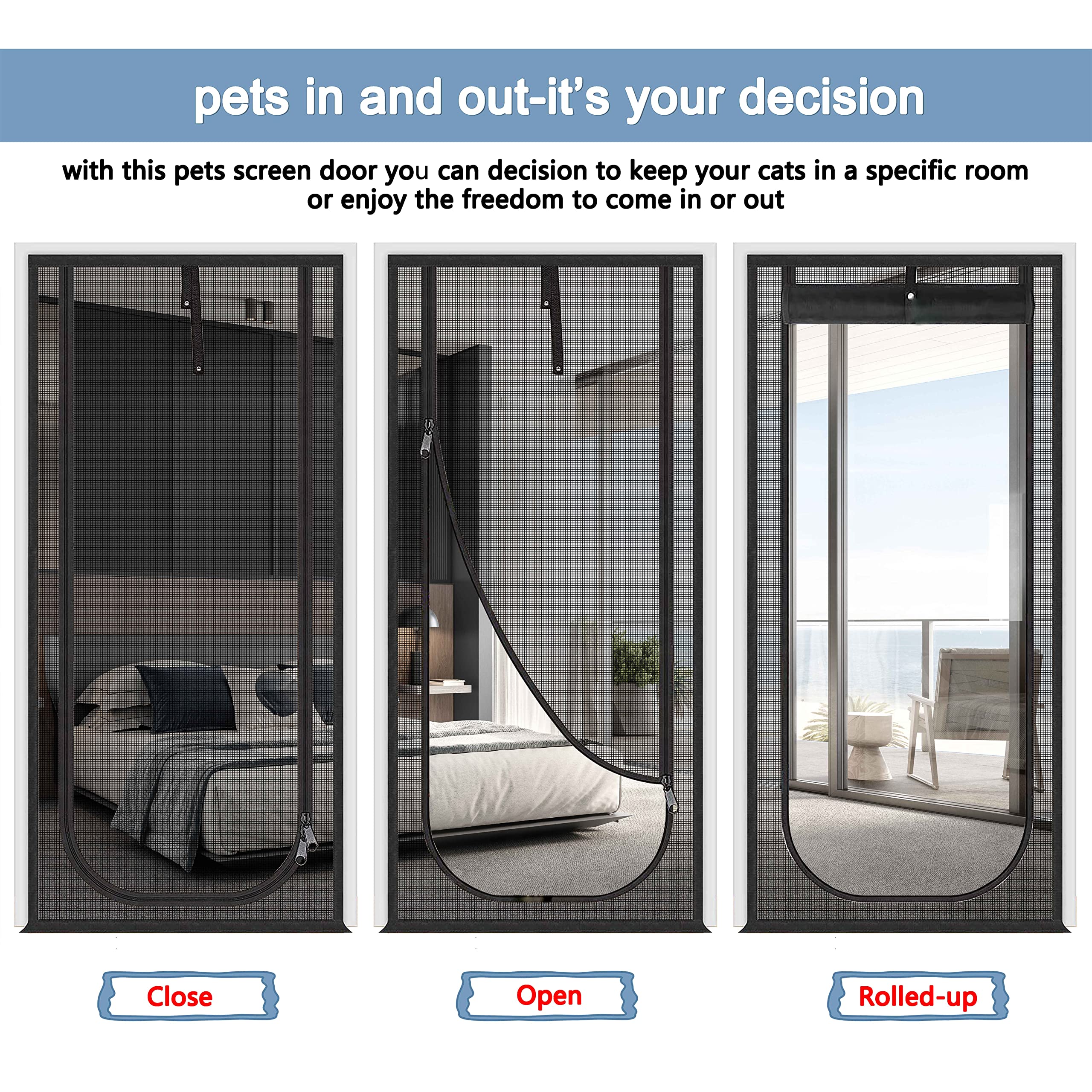 QWR two-way zipper design aids safe pet separation and introductions.