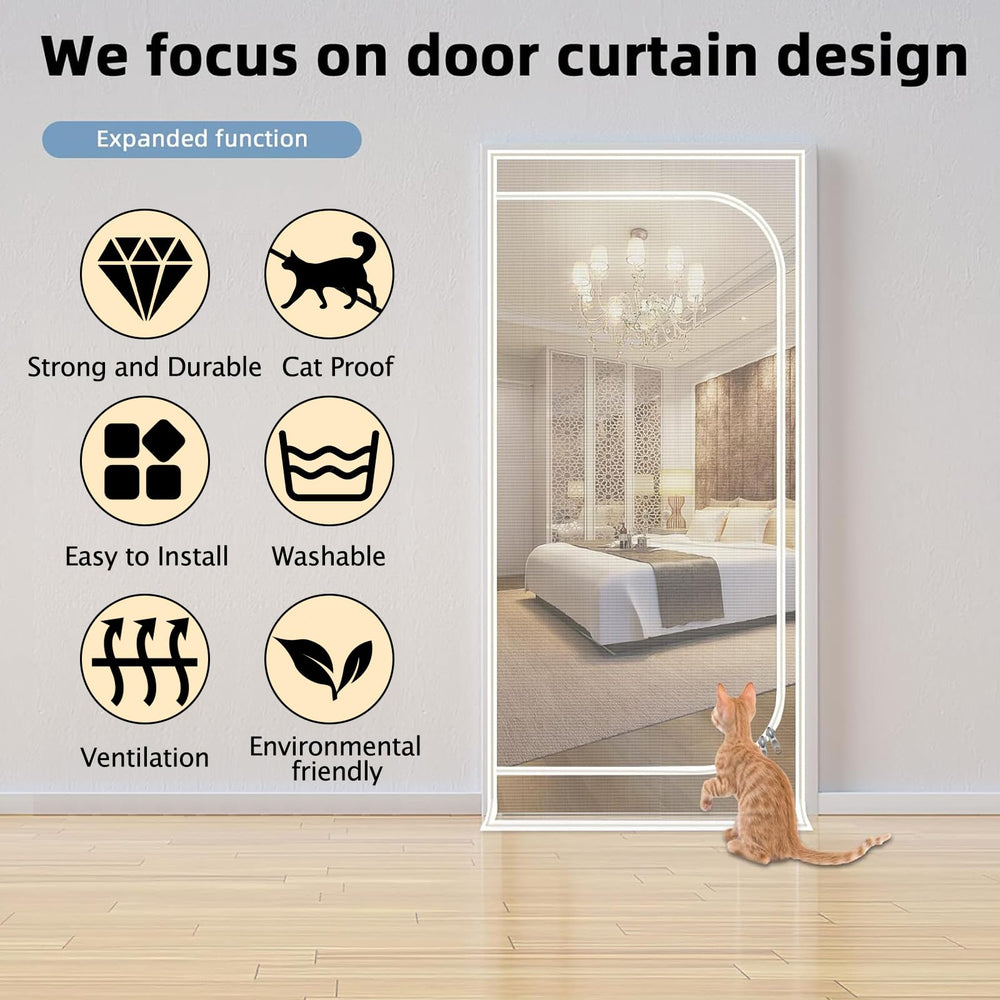 QWR screen door uses reinforced vinyl-coated steel wire for durability