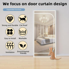 QWR screen door uses reinforced vinyl-coated steel wire for durability