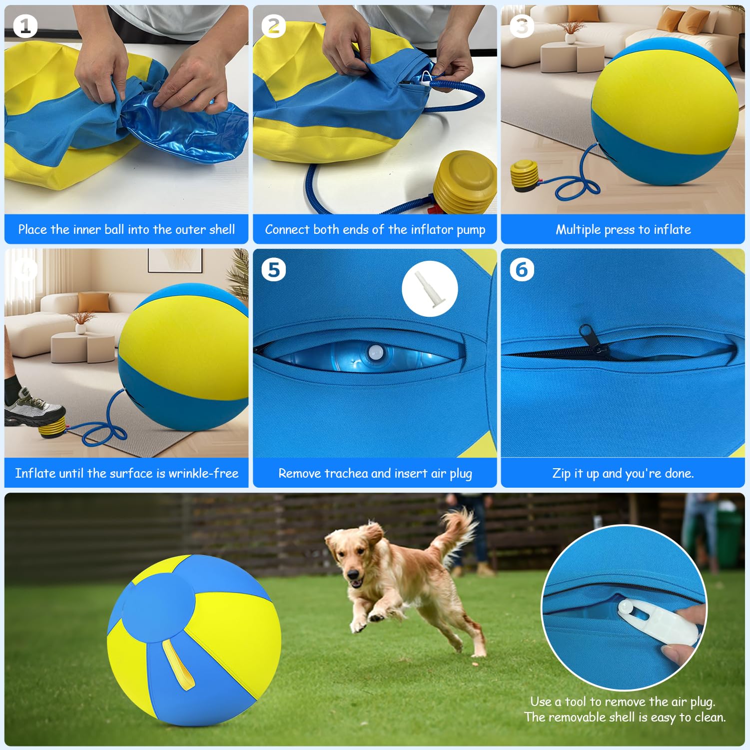 QWV anti-burst TPU bladder detail illustrating safety during vigorous play