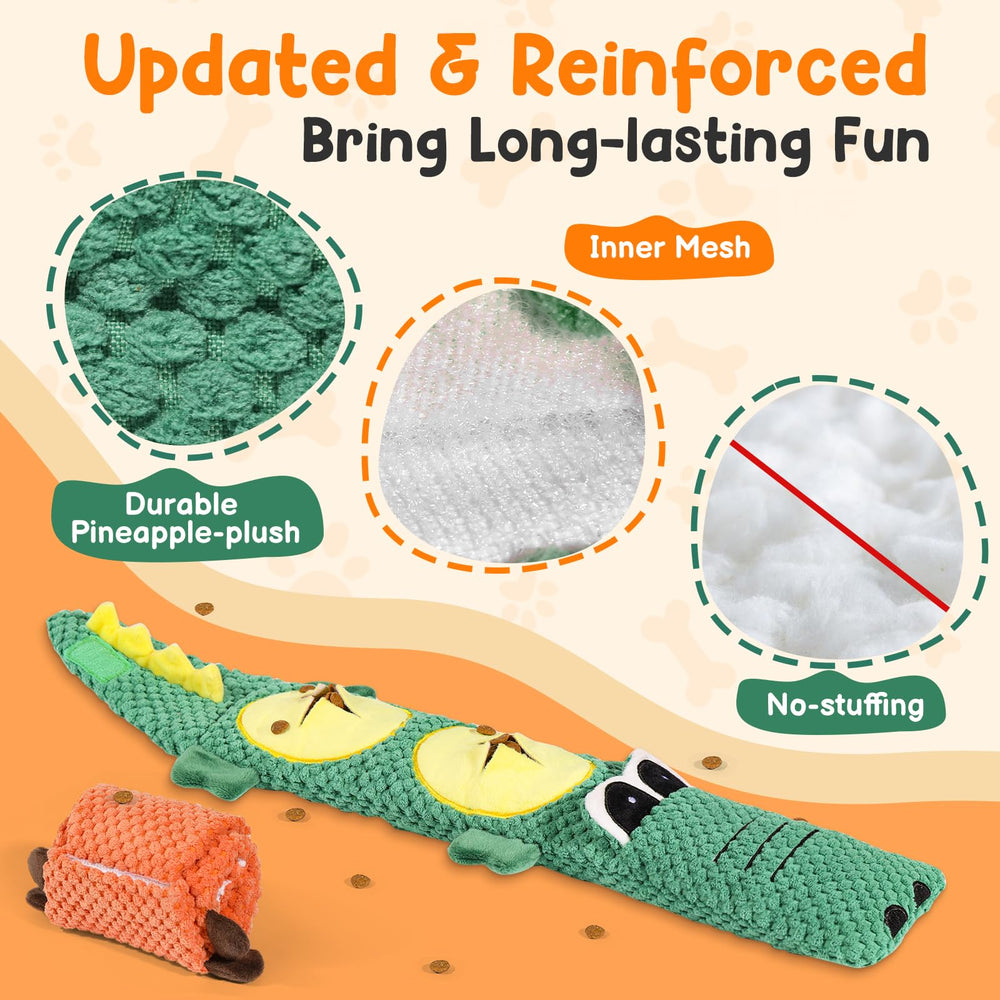 QWYXZZ no-stuffing plush dog toy kibble sniffing use case