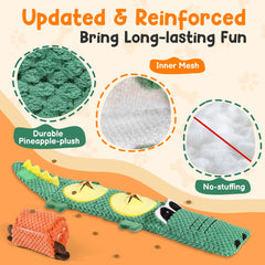 QWYXZZ no-stuffing plush dog toy kibble sniffing use case