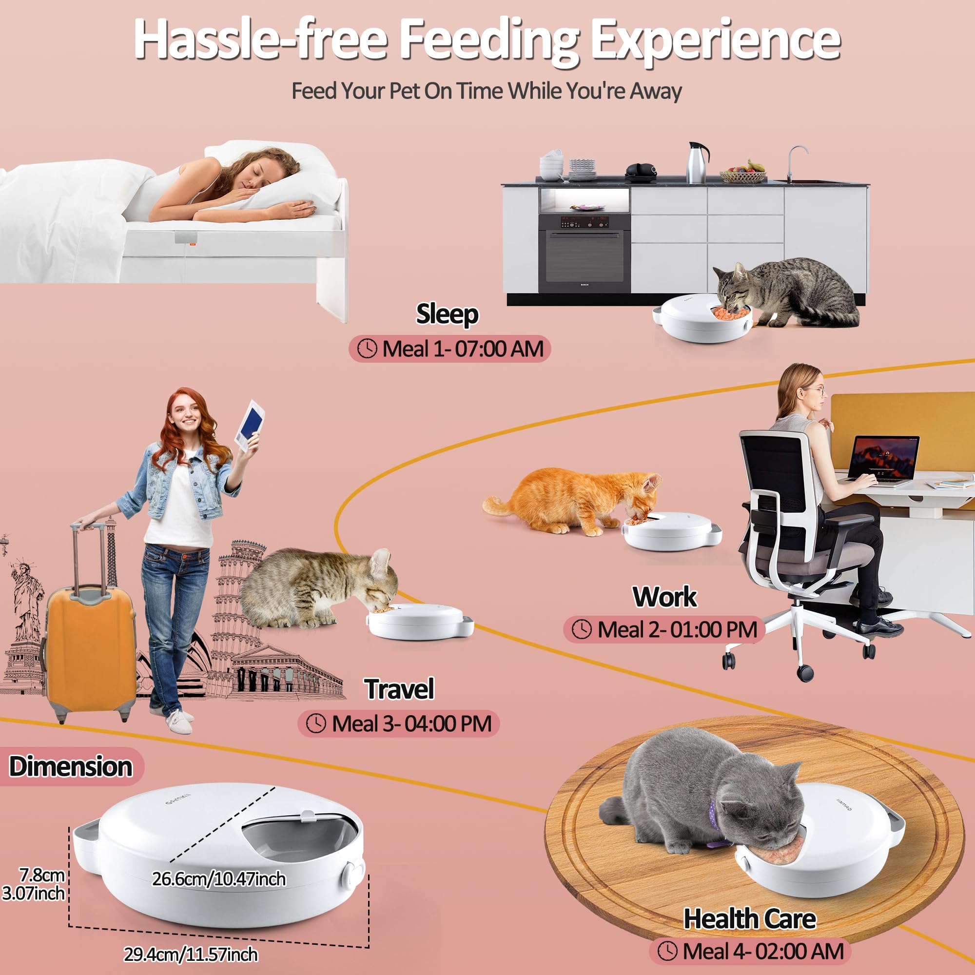 QXQXIN dishwasher-safe parts view highlights easy cleaning and maintenance.