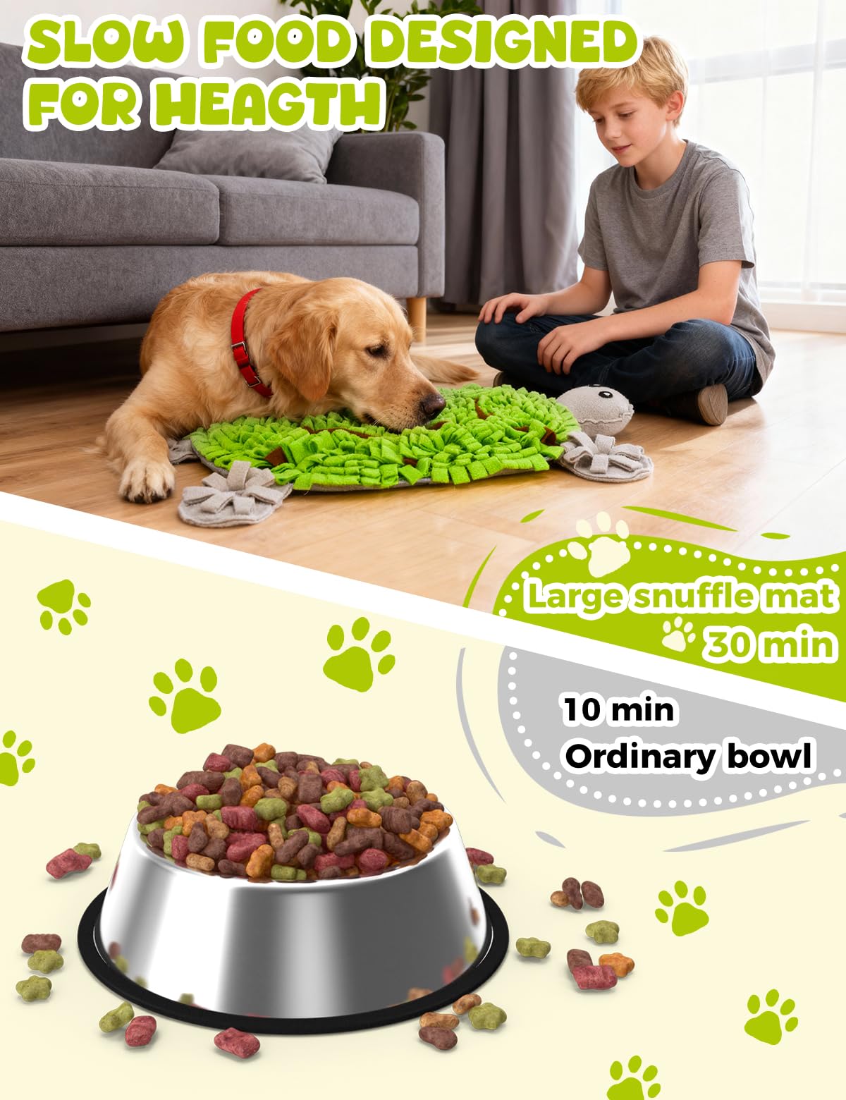 Qxsnuvvlg snuffle mat anxiety relief use offers calming sniffing activity