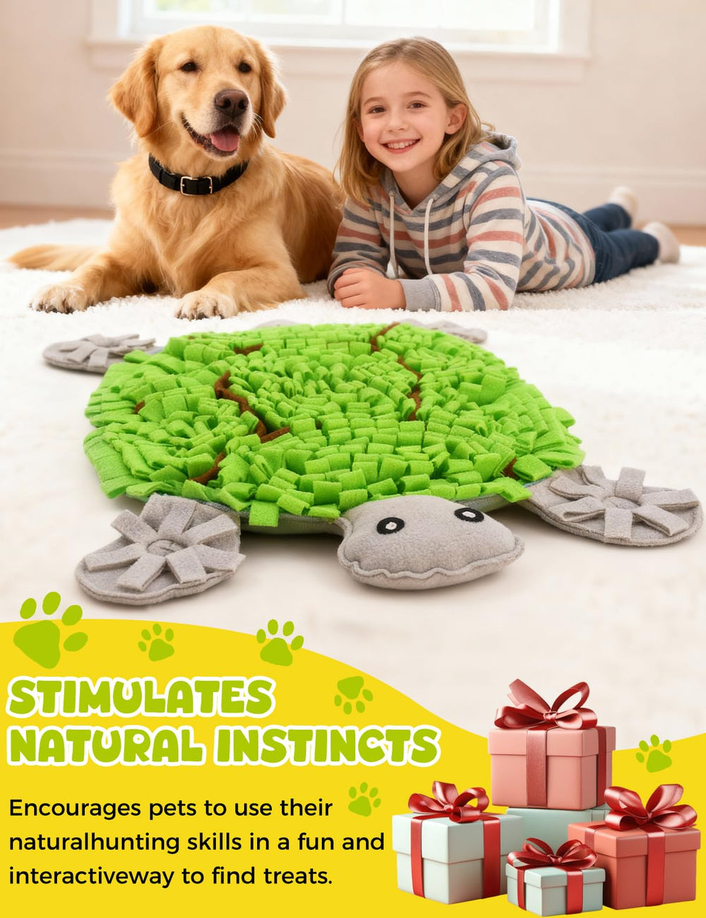Qxsnuvvlg snuffle mat easy-clean machine-wash friendly