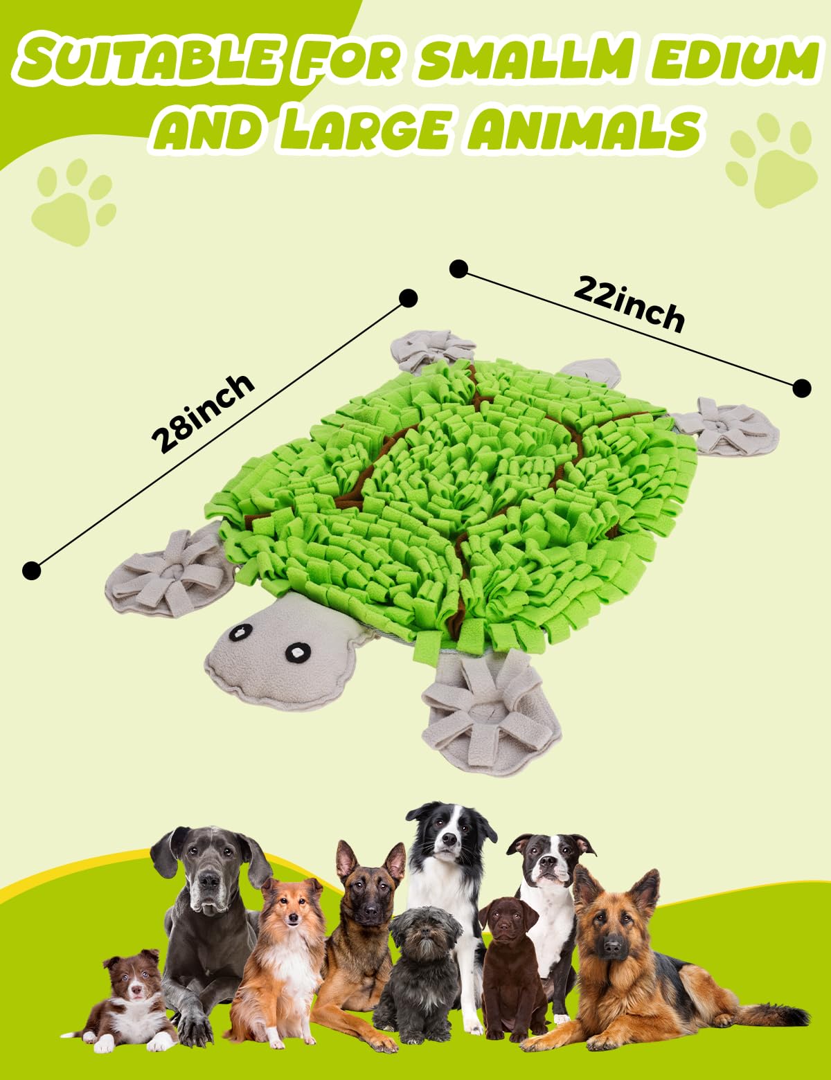 Qxsnuvvlg snuffle mat treat-dispensing idea supports rewards-based training