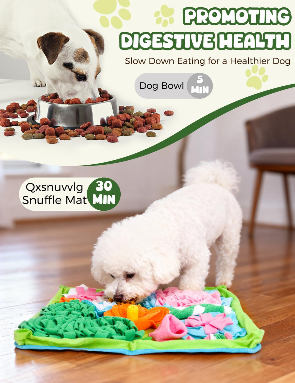 Qxsnuvvlg Snuffle Mat durable non-toxic construction for long-lasting use.