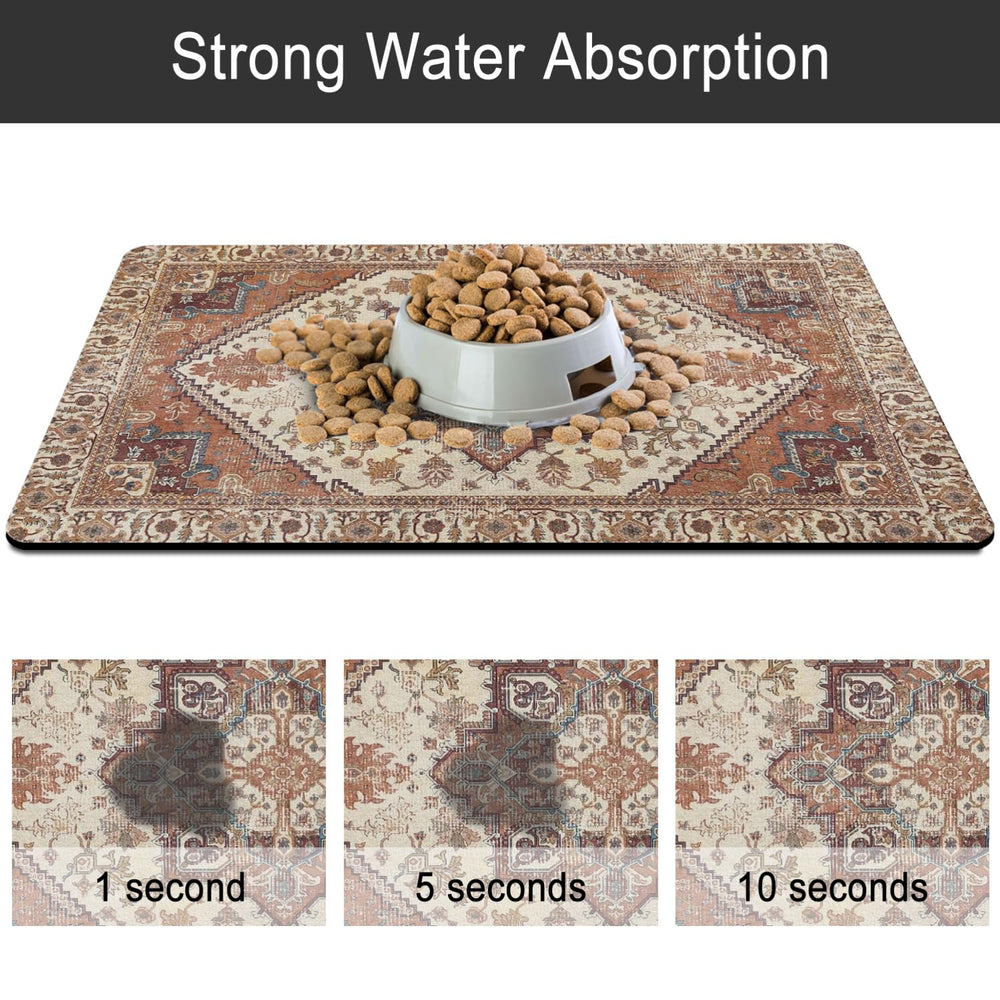 QXWREL mat is easy to clean with damp cloth or soft brush