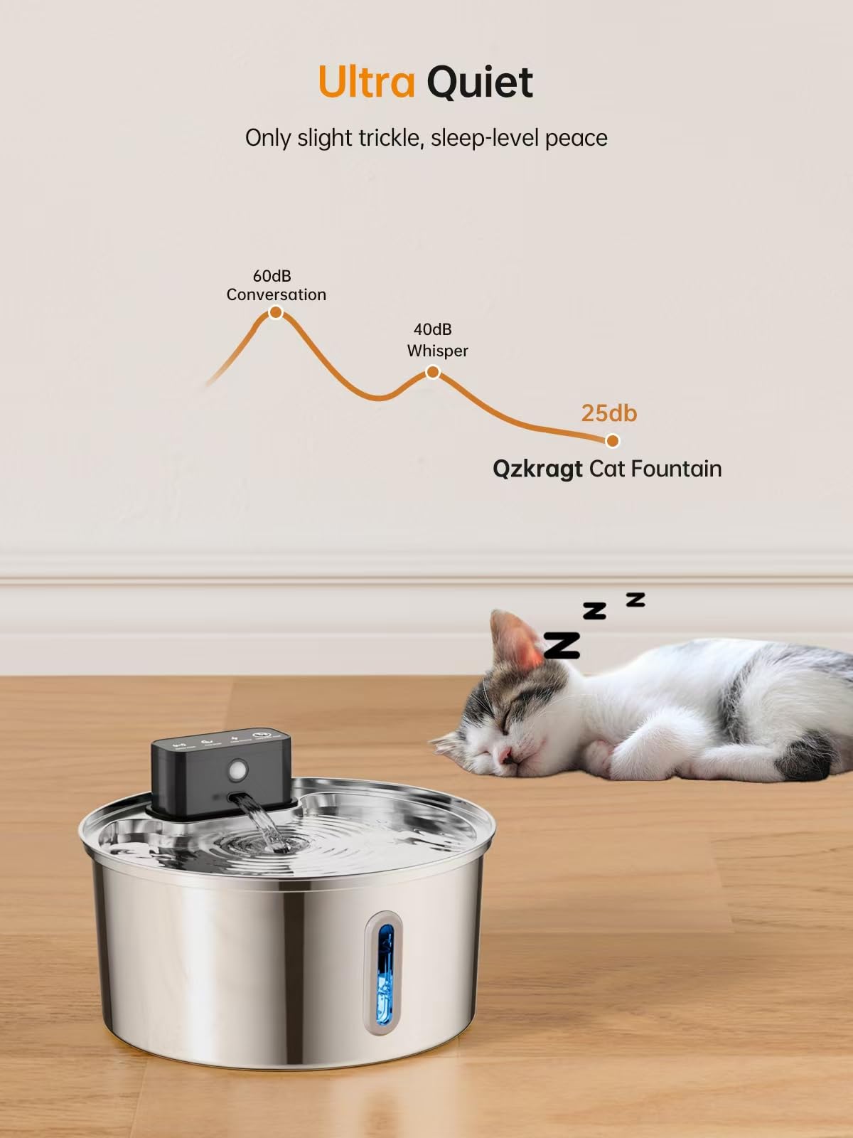 Qzkragt 304 Stainless Steel Construction ensures durability and easy cleaning.