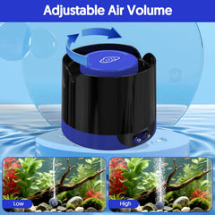QZQ Aquarium Air Pump noise-dampening design keeps room calm during night feedings or study sessions