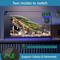 QZQ digital thermometer with sensor probe provides accurate temps for various waters.
