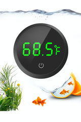 QZQ Fish Tank Thermometer LED Display shows clear water temperature
