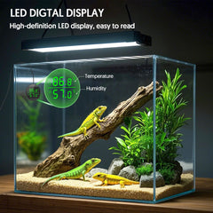 QZQ reptile hygrometer attachment with double-sided tape for easy placement
