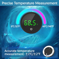 QZQ thermometer installation outside the tank offers safe, tool-free setup.