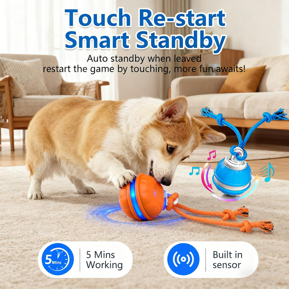 QZTRGDW interactive dog ball yellow mode sparks interactive excitement.