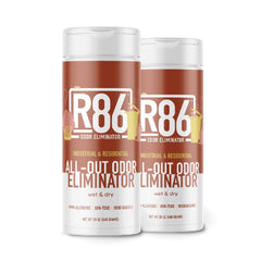 R86 odor eliminator granules ready to sprinkle for industrial odor control.