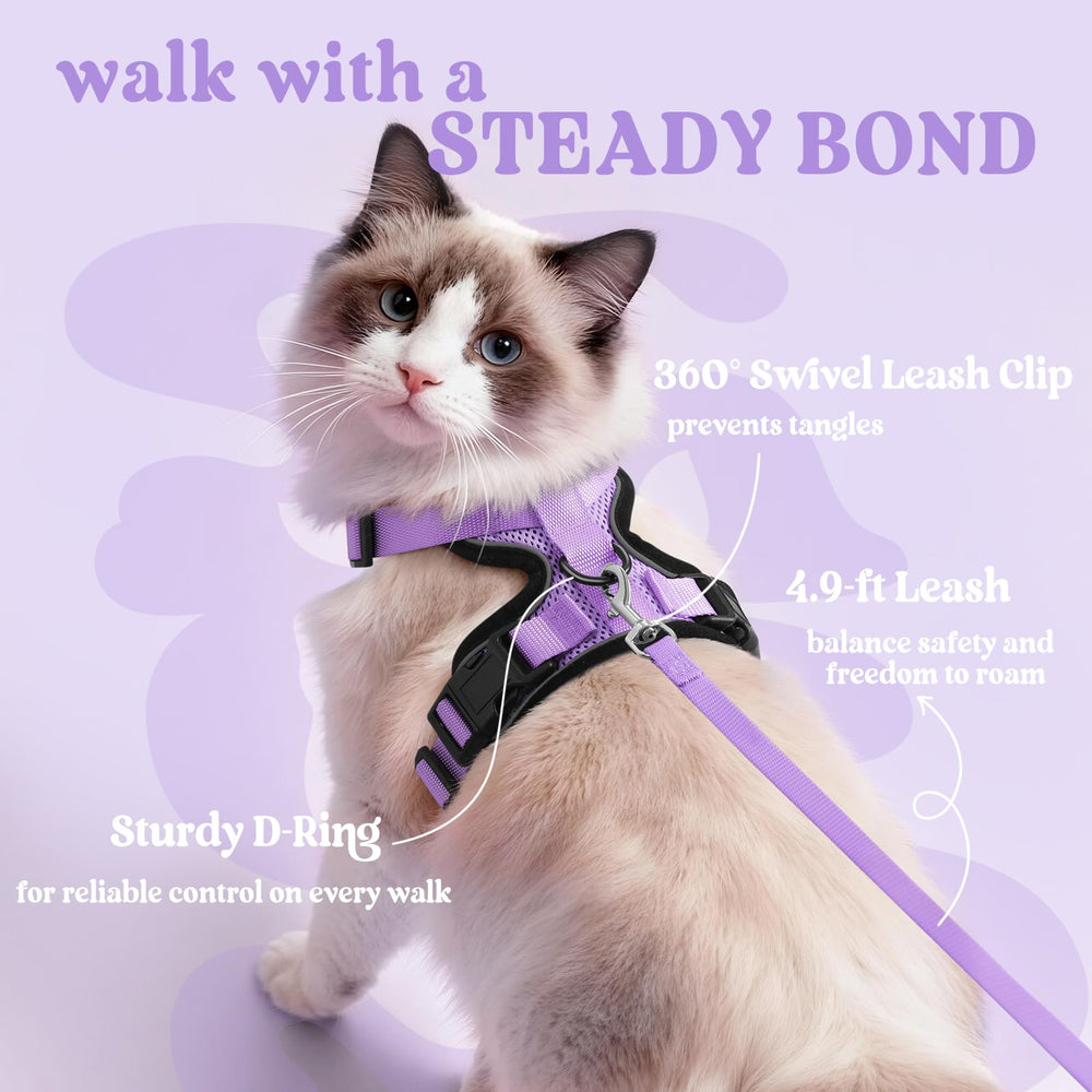 Rabbitgoo harness with durable dual buckles ensures secure fit