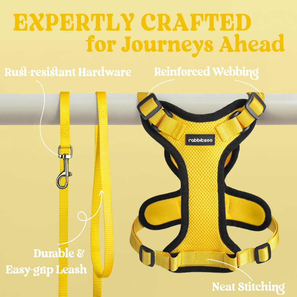 Rabbitgoo leash measures 4.9 feet for comfortable distance control.