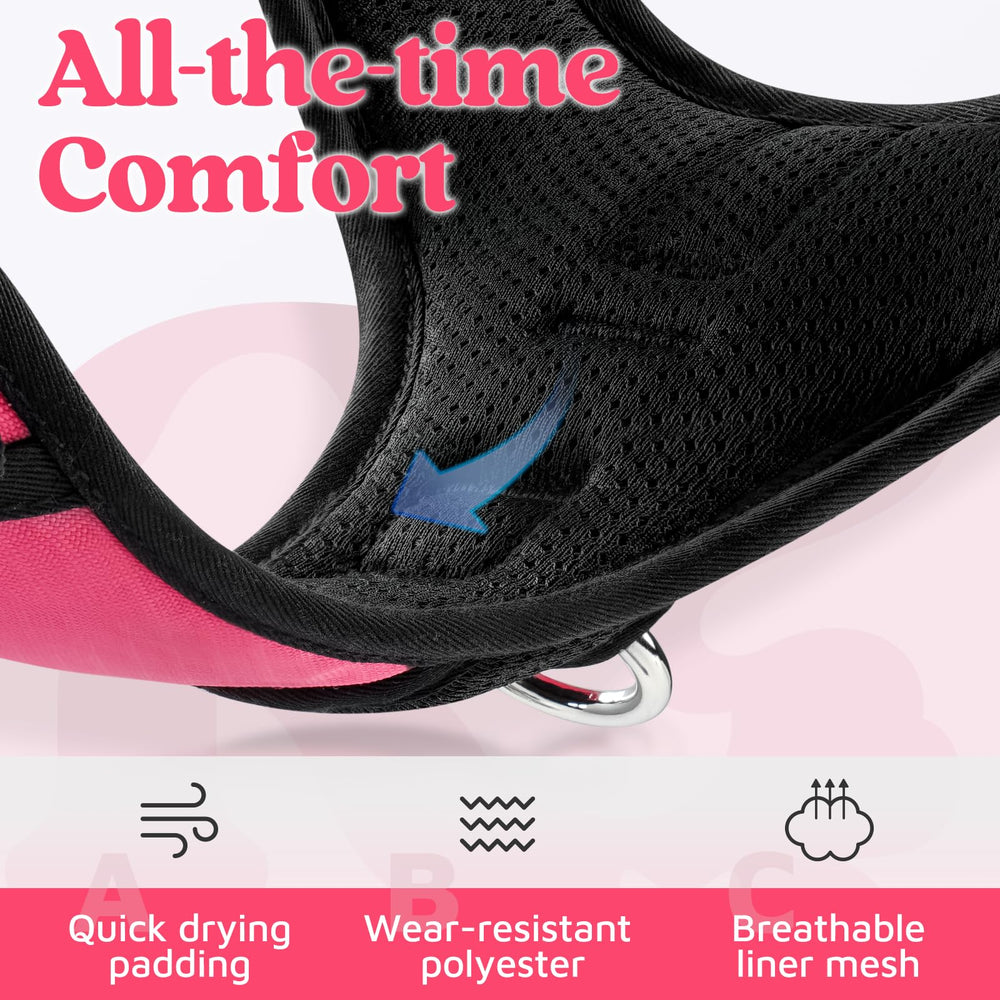 Rabbitgoo four adjustable sliders tailor fit from neck to chest.