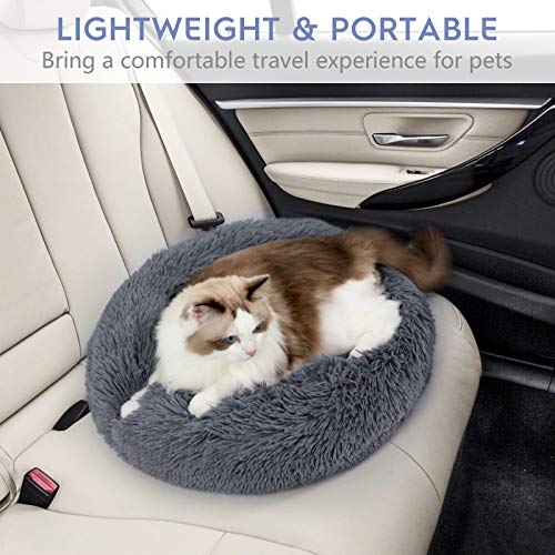 Rabbitgoo donut bed care-in-use shows easy maintenance and loft retention.