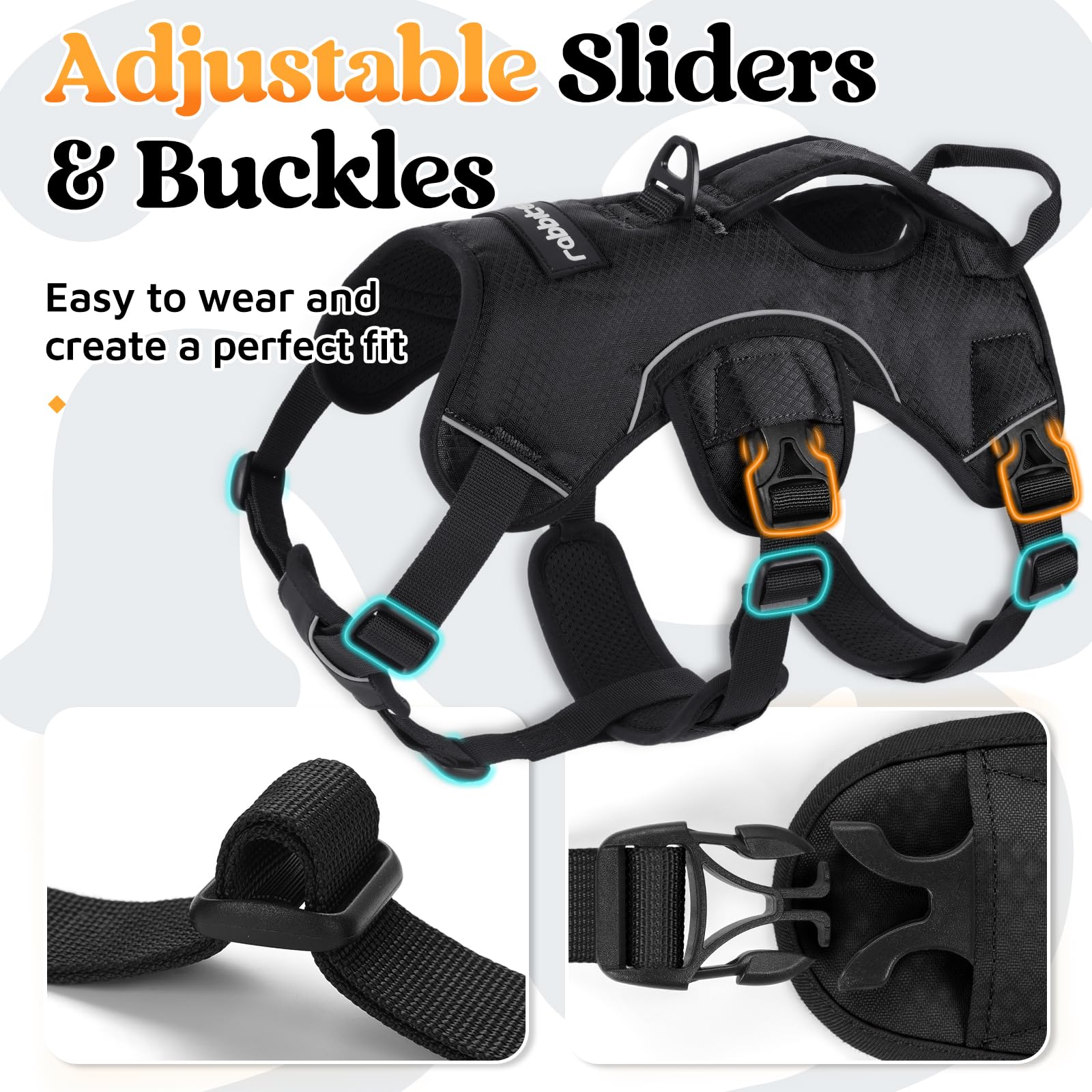 Rabbitgoo Heavy-duty polyester straps deliver reliable daily durability