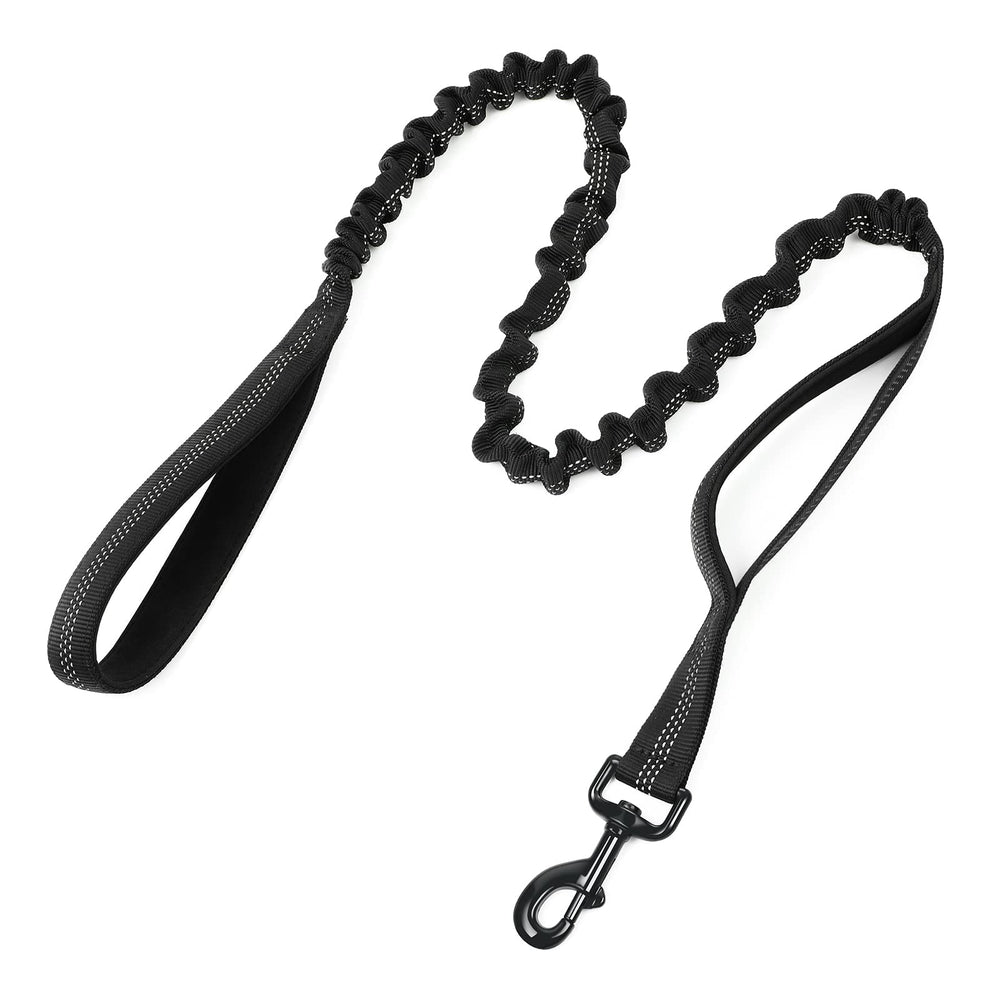 Rabbitgoo tactical bungee dog leash shows durable nylon build for long-term use.
