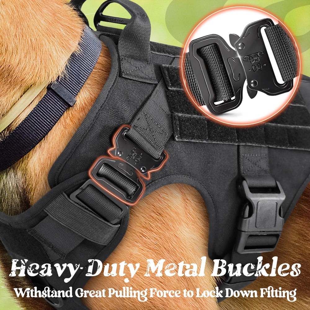 Rabbitgoo Tactical Harness side MOLLE shows space for pouches and essentials.