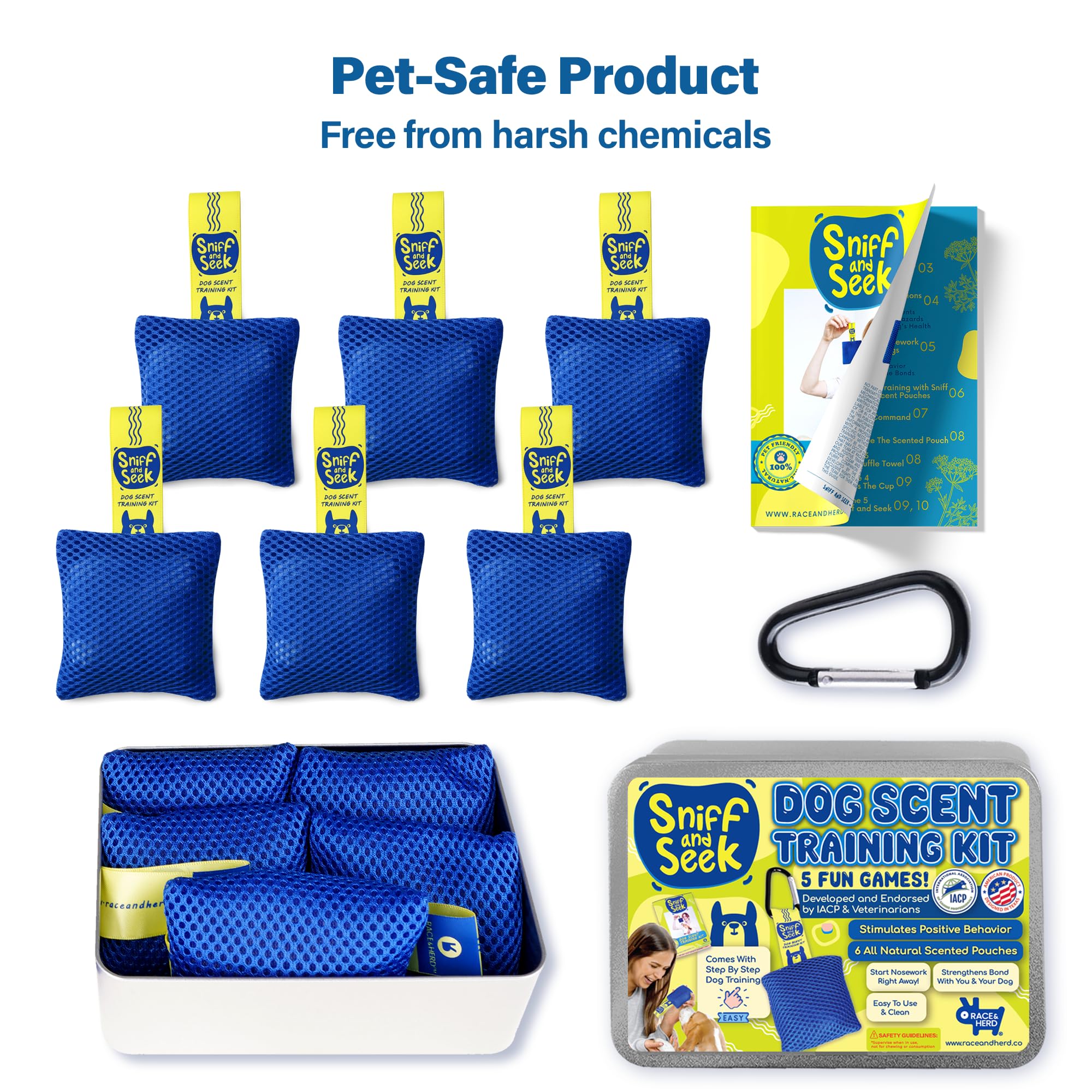 Race&Herd Original Dog Scent Training Kit daily nose-work practice at home.