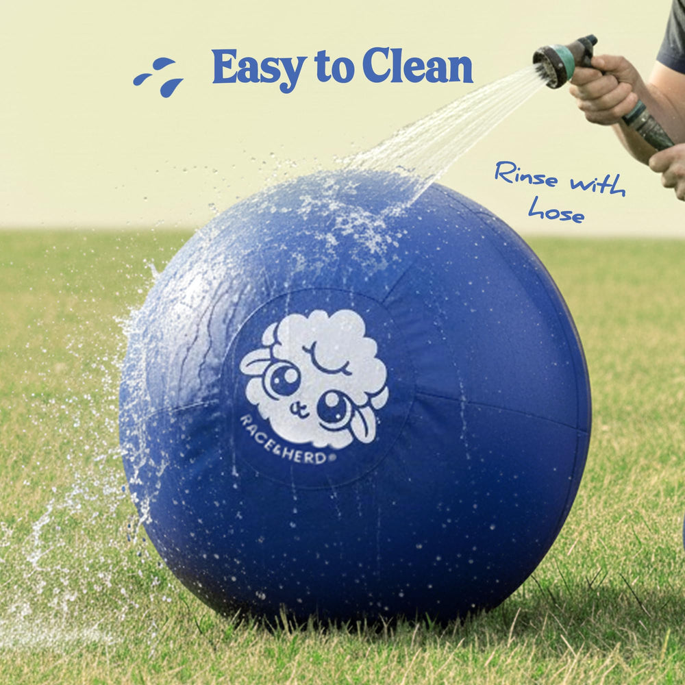 RaceHerd durable rubber construction withstands aggressive chewers and rough play.