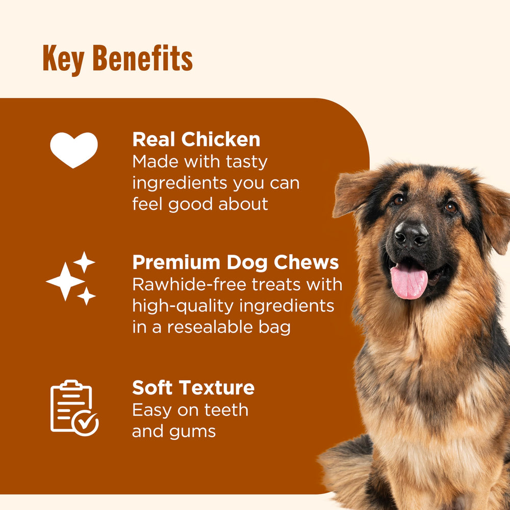 Rachael Ray Nutrish Soup Bones chew texture close-up—gentle on teeth and gums.