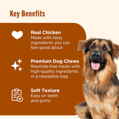 Rachael Ray Nutrish Soup Bones chew texture close-up—gentle on teeth and gums.