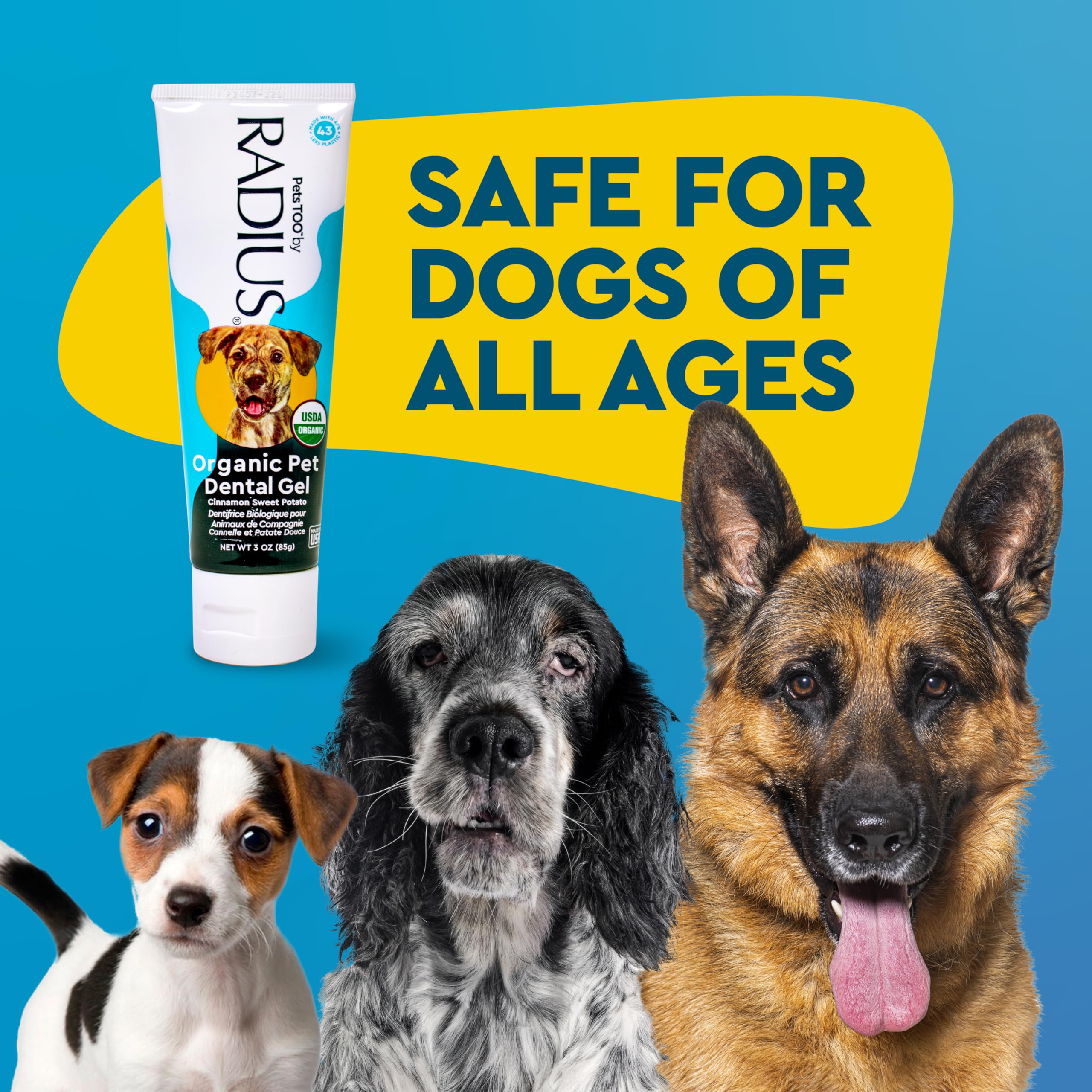 RADIUS canine toothpaste pet care routine support image.