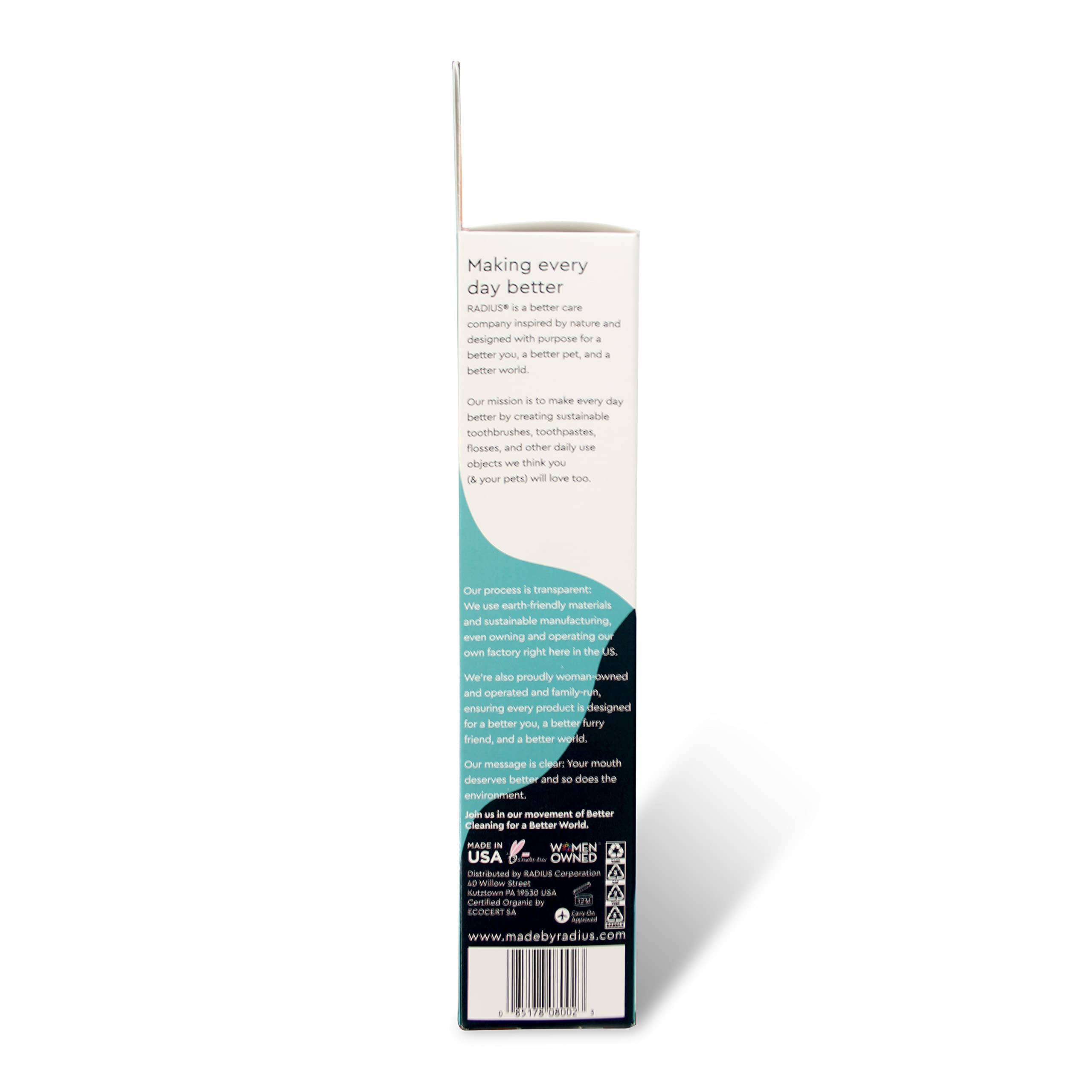 RADIUS TSA-friendly travel pack toothpaste for on-the-go brushing