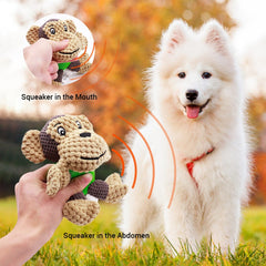 Raffaelo dog toy plush-rubber-combo offers safe chewing for puppies during training sessions.
