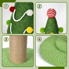 RAIN QUEEN natural sisal rope scratcher closeup shows durability and texture