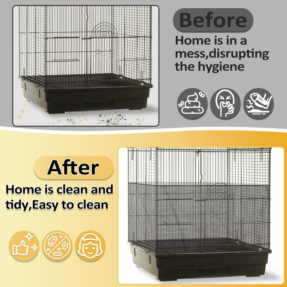 RAINFLOW easy attach and remove cage cover for quick maintenance.
