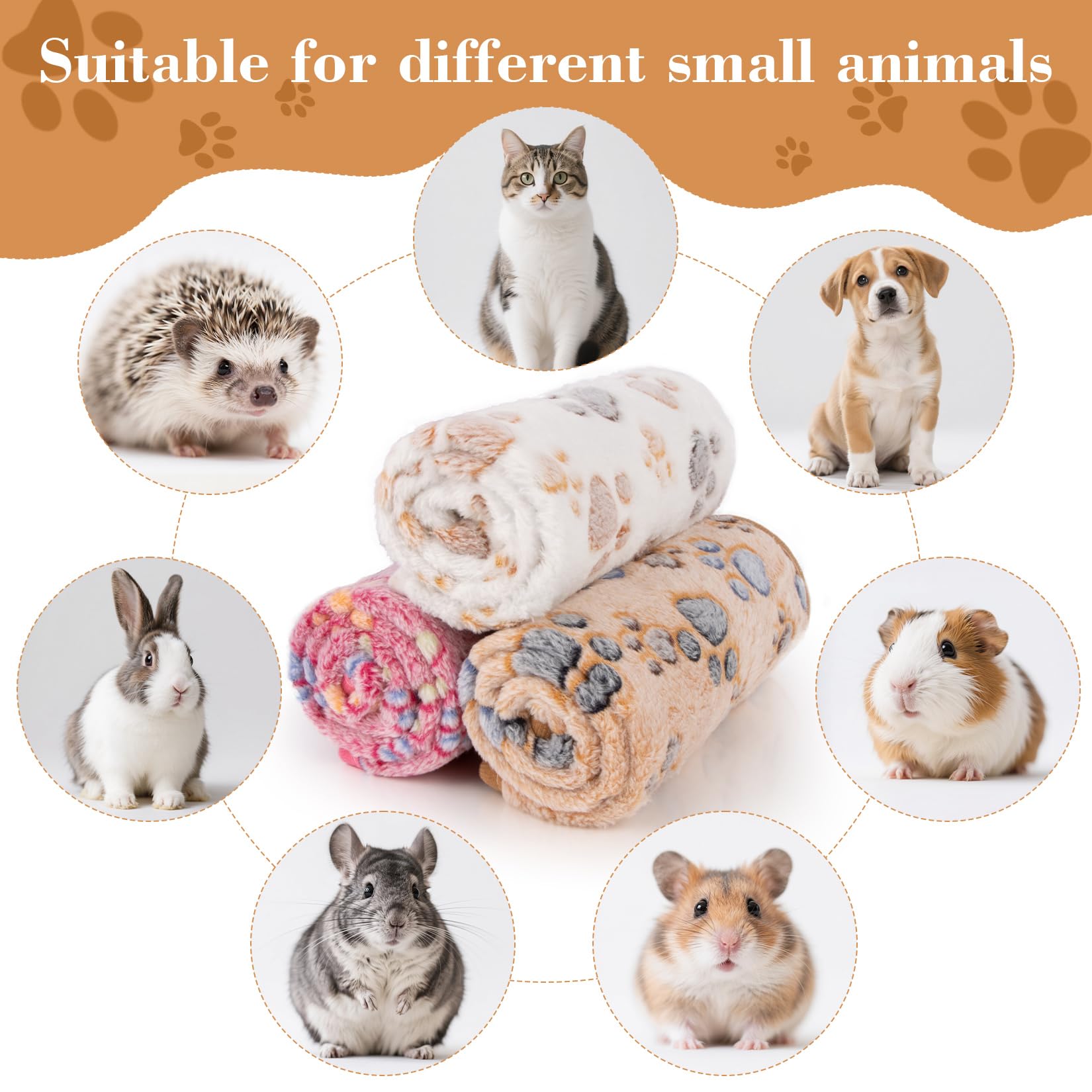 RAINFLOW guinea pig fleece blanket in action as a soft cage liner.