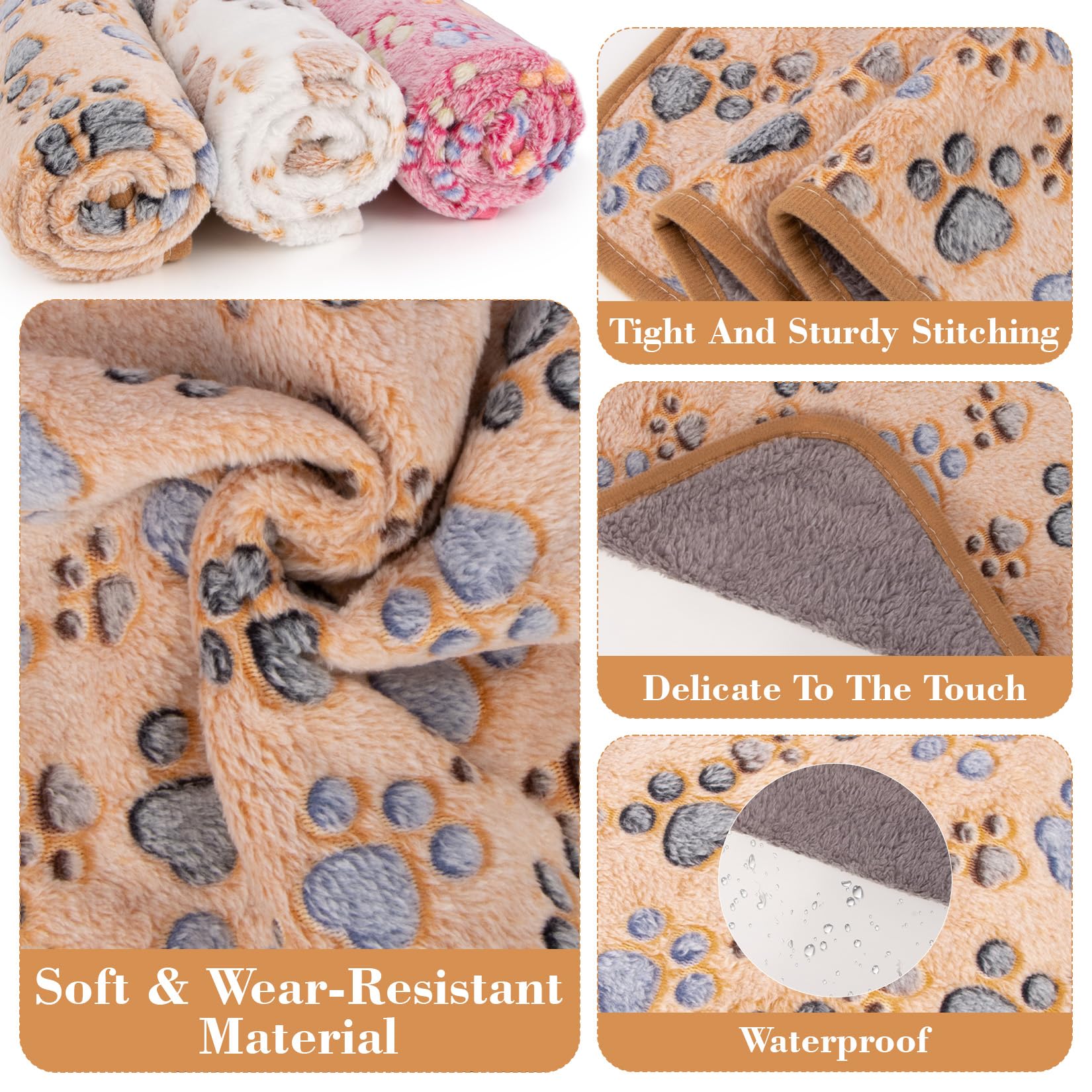 RAINFLOW guinea pig fleece blanket pink soft warmth for small pets resting spot.