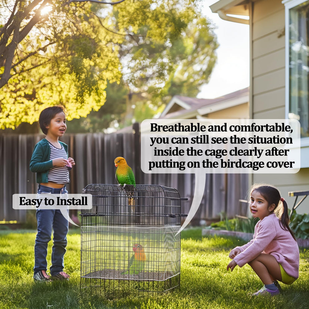 RAINFLOW machine-washable cage net simplifies cleanup and reuse.