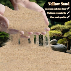 RAINFLOW Yellow Sand zen garden scene emphasizes calming decorative vibe