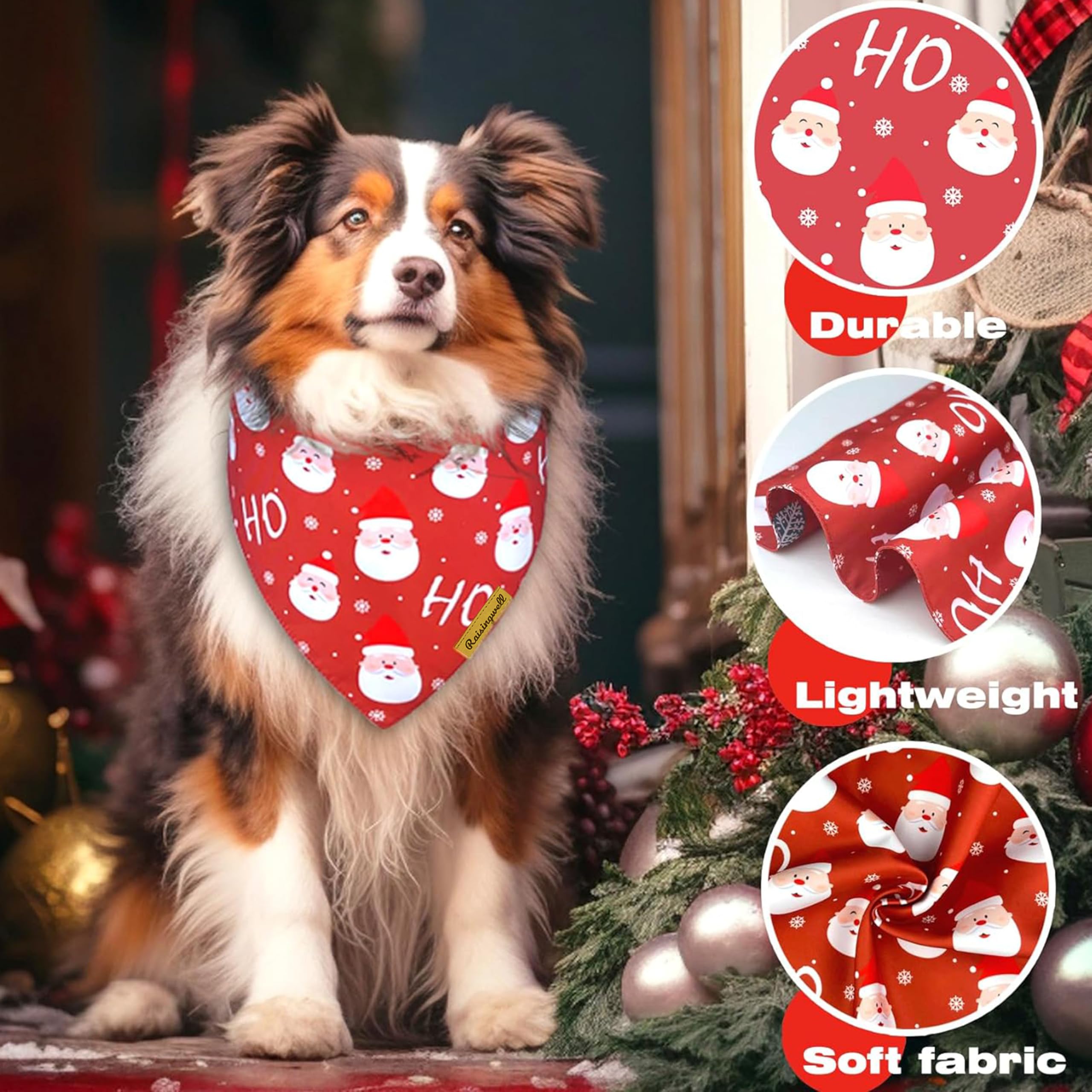 Raisingwell reversible design bandana shows two looks in one