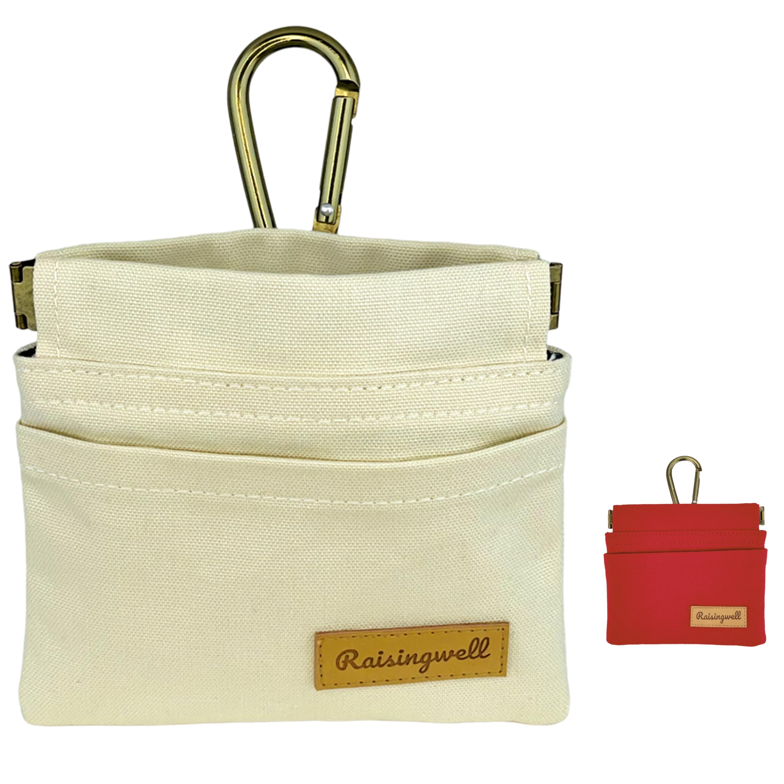 Raisingwell dog treat pouch compact pocket design for hands-free training on walks