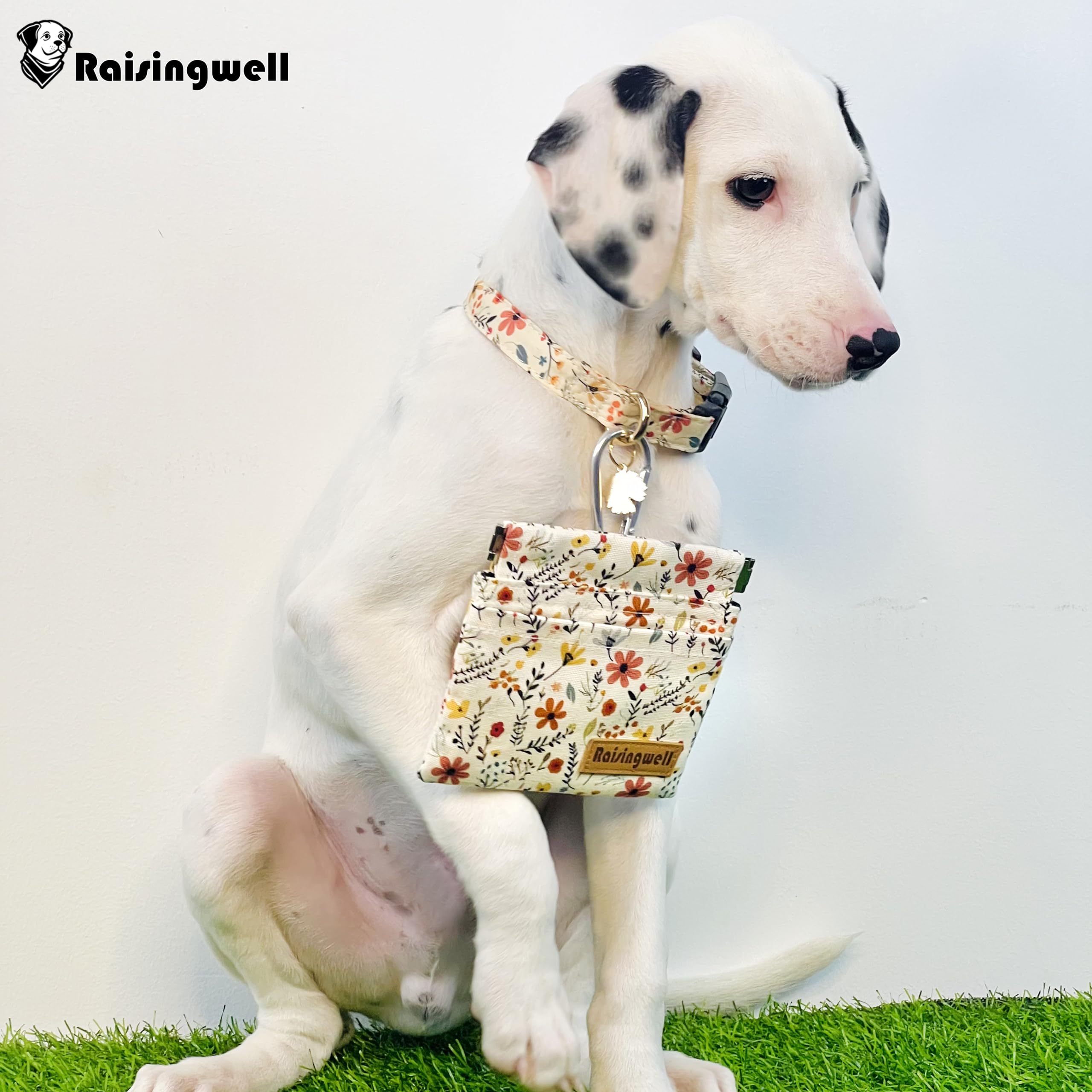 Raisingwell dog treat pouch easy-cleaning durable-fabric survives machine washing.