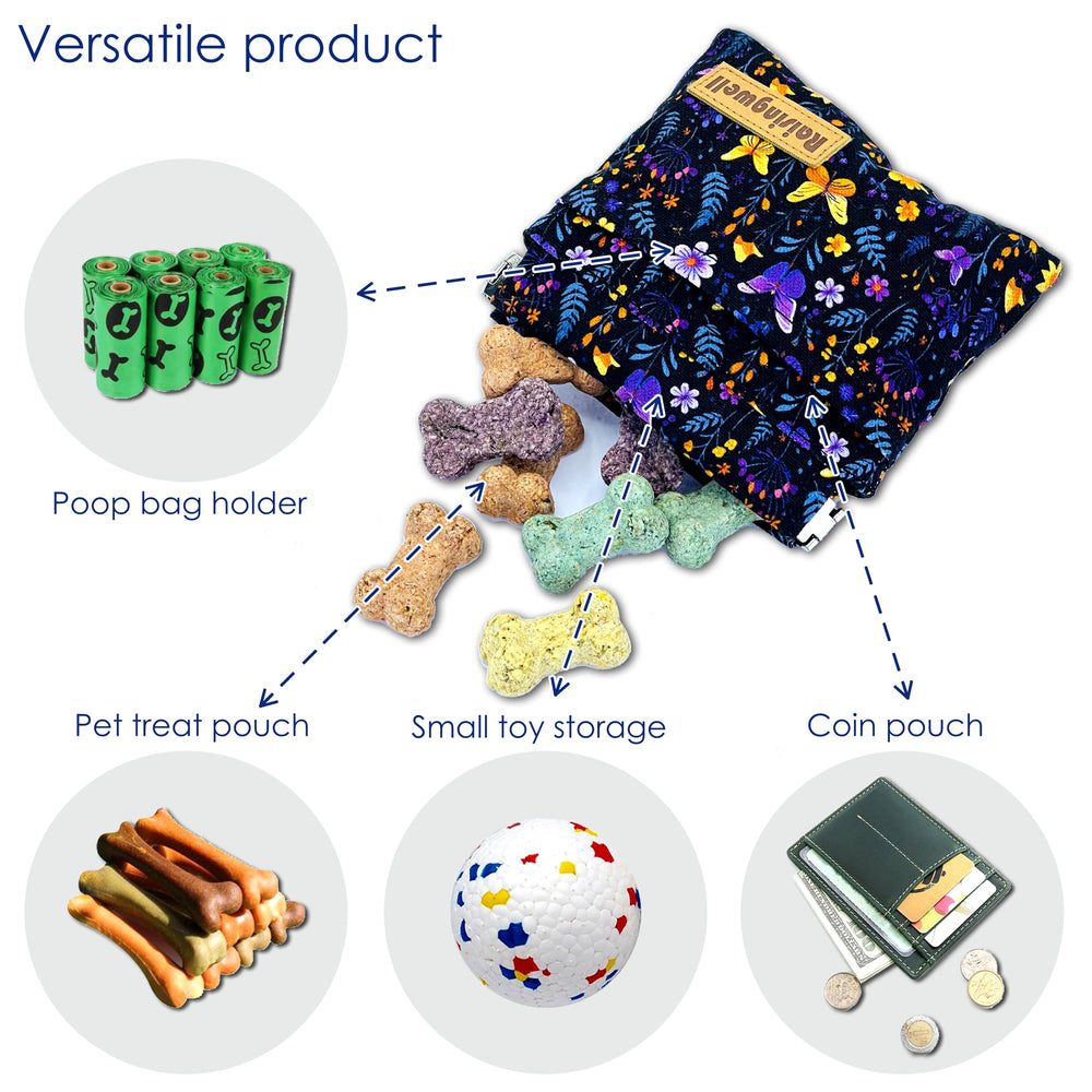 Raisingwell front pocket pouch holds bags or small items