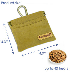 Raisingwell dog treat pouch in jeans pocket for quick snack access