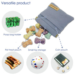 Raisingwell dog treat pouch with waterproof lining keeps interior clean during adventures.