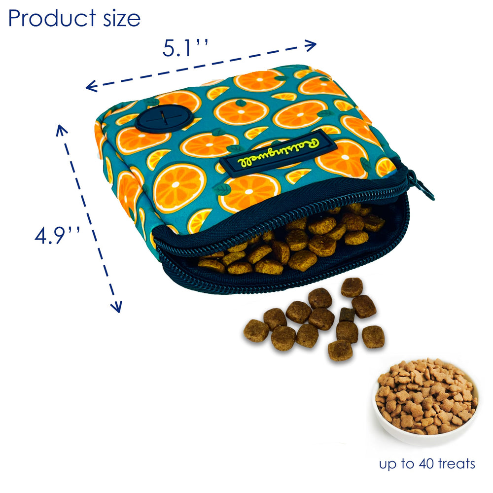 Raisingwell dog treat pouch zipper closure keeps snacks secure during play.